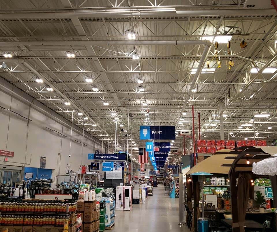 Hardware store that is well lit